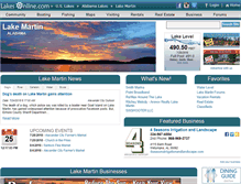 Tablet Screenshot of lakemartin.com
